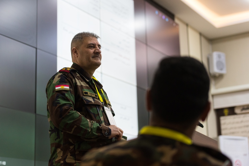 Peshmerga 1st Division Conduct Command Post Exercise