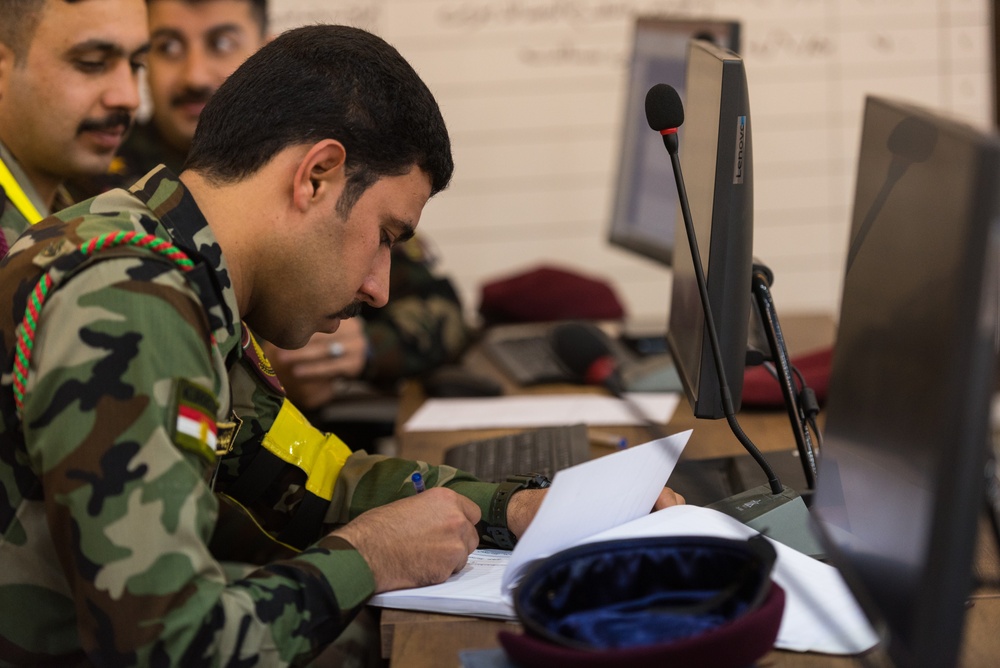 Peshmerga 1st Division Conduct Command Post Exercise