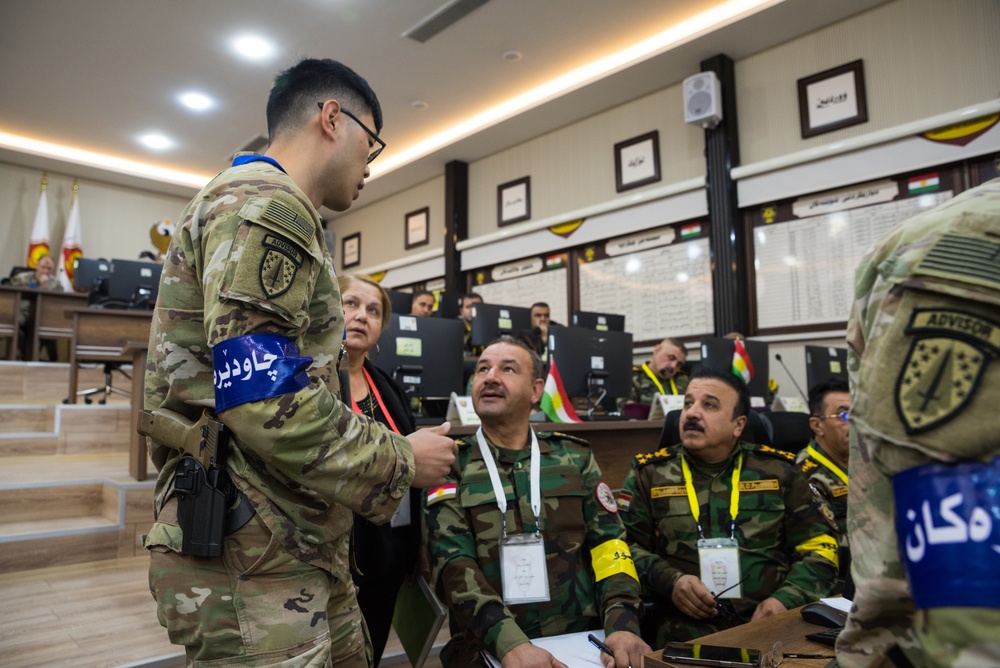Peshmerga 1st Division Conduct Command Post Exercise