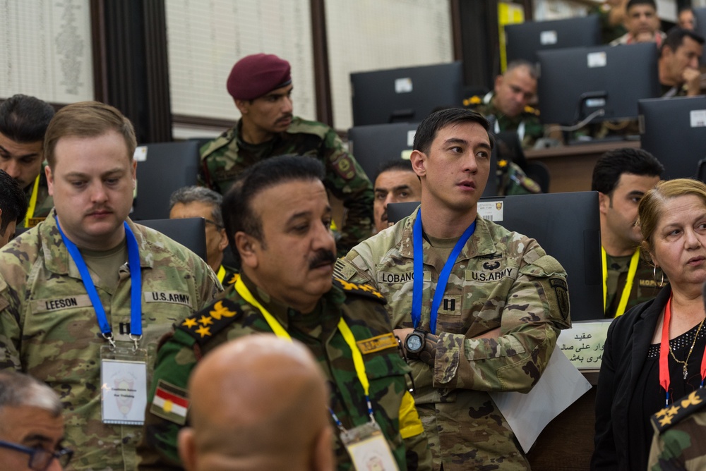Peshmerga 1st Division Conduct Command Post Exercise
