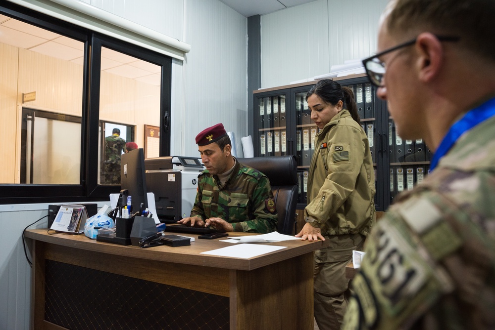 Peshmerga 1st Division Conduct Command Post Exercise