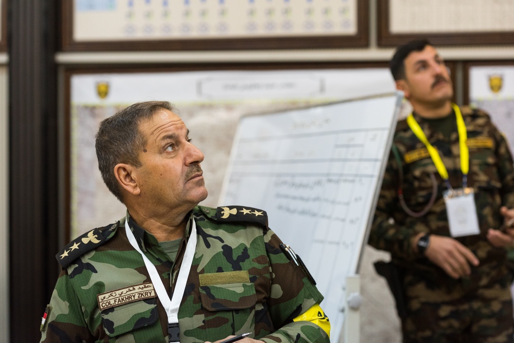 Peshmerga 1st Division Conduct Command Post Exercise