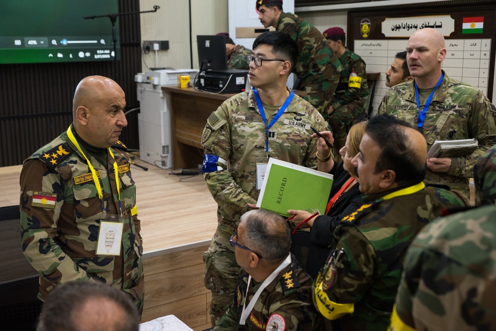 Peshmerga 1st Division Conduct Command Post Exercise