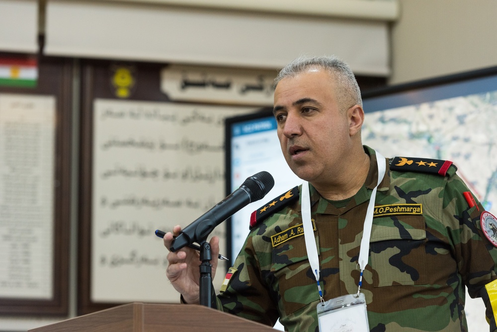 Peshmerga 1st Division Conduct Command Post Exercise