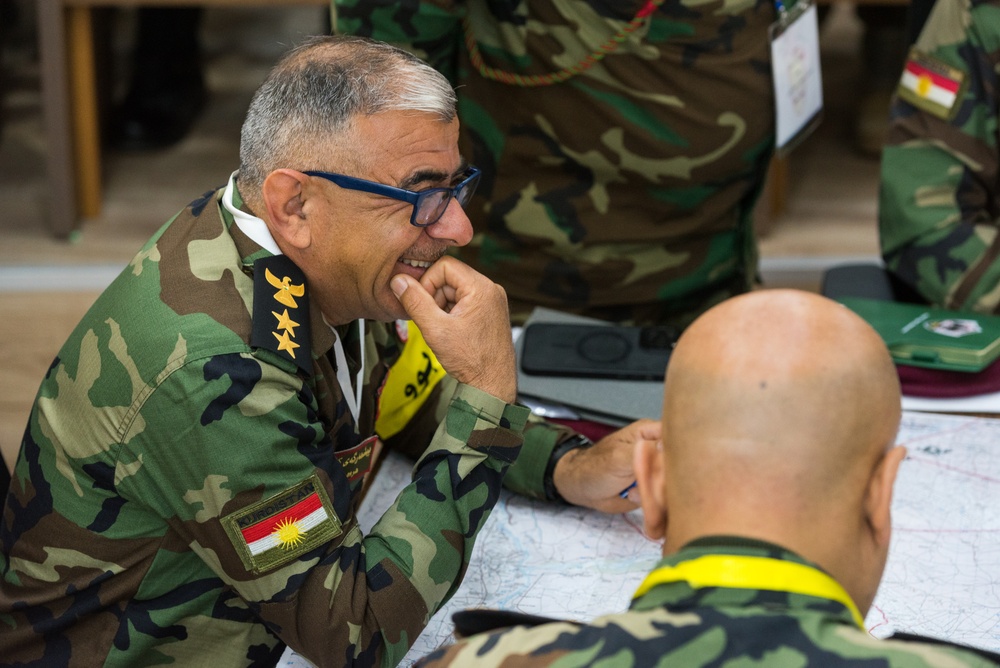 Peshmerga 1st Division Conduct Command Post Exercise