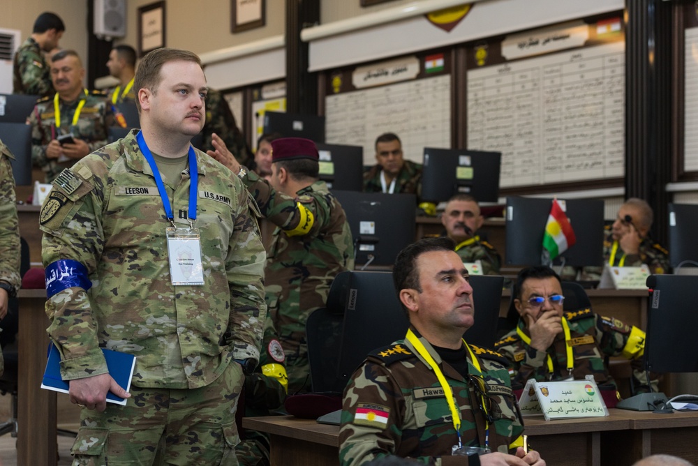 Peshmerga 1st Division Conduct Command Post Exercise