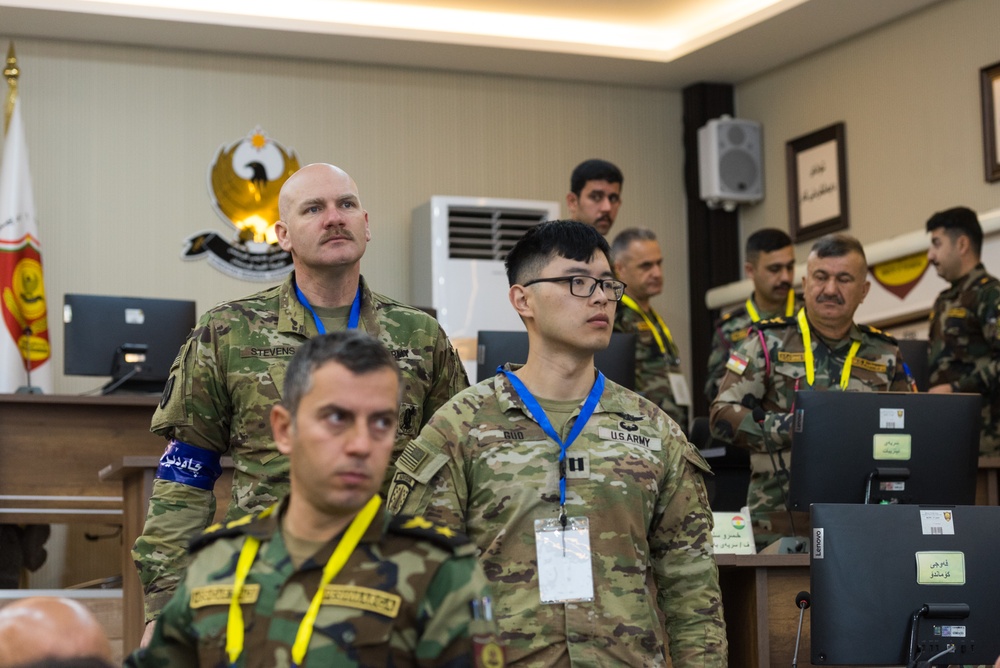 Peshmerga 1st Division Conduct Command Post Exercise