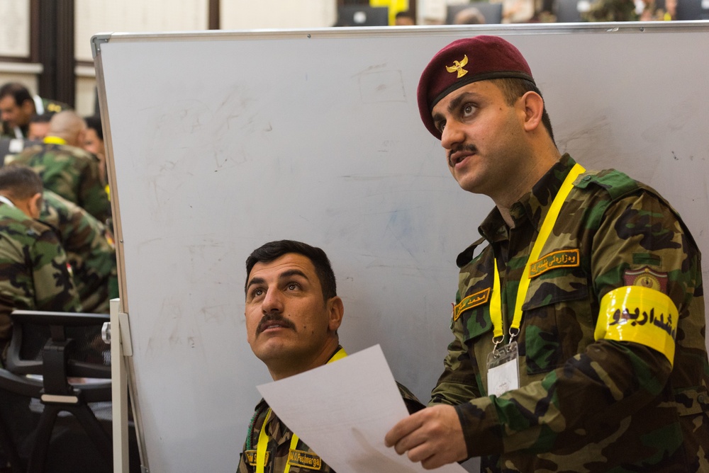 Peshmerga 1st Division Conduct Command Post Exercise