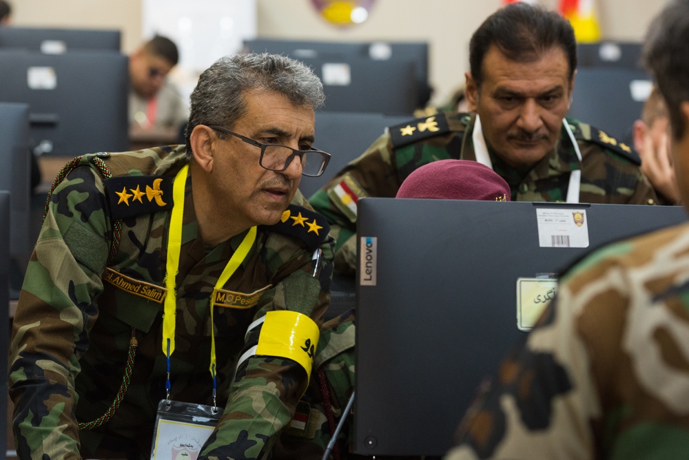 Peshmerga 1st Division Conduct Command Post Exercise