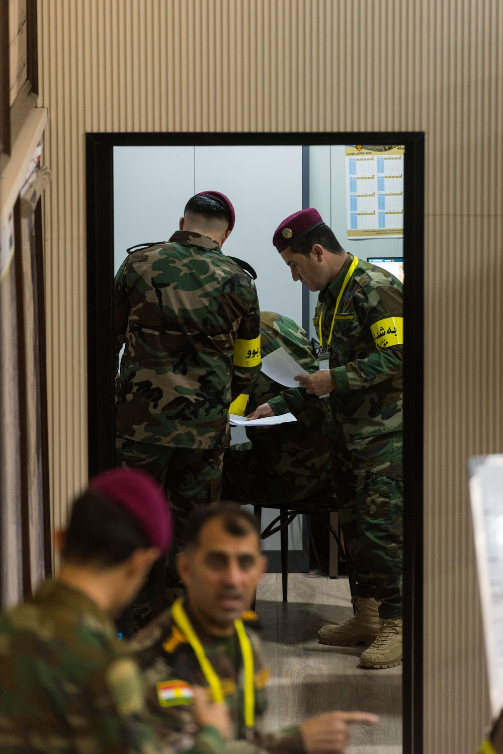 Peshmerga 1st Division Conduct Command Post Exercise