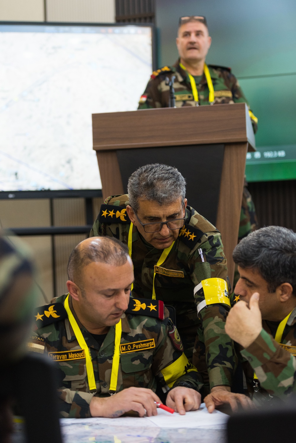 Peshmerga 1st Division Conduct Command Post Exercise
