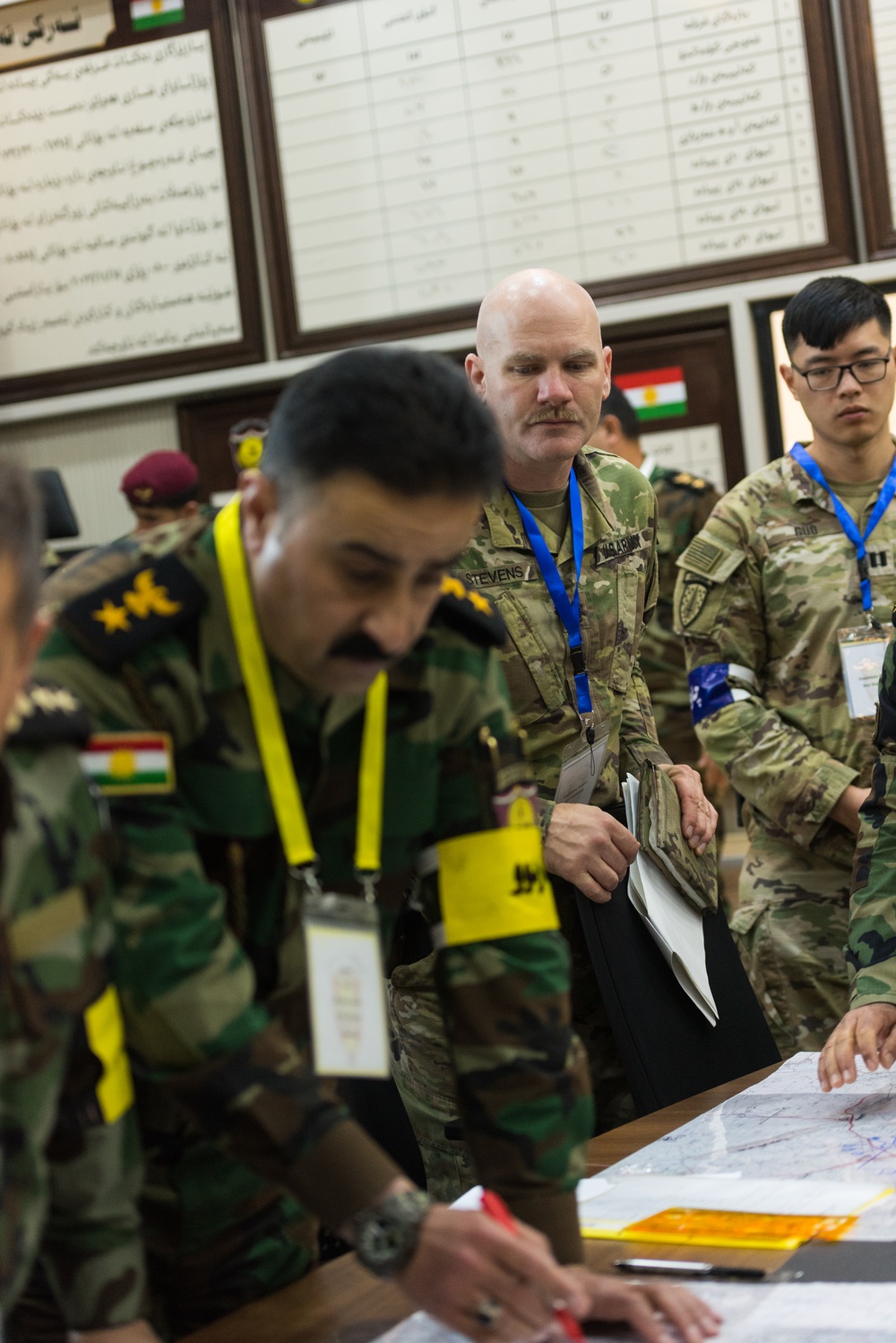 Peshmerga 1st Division Conduct Command Post Exercise