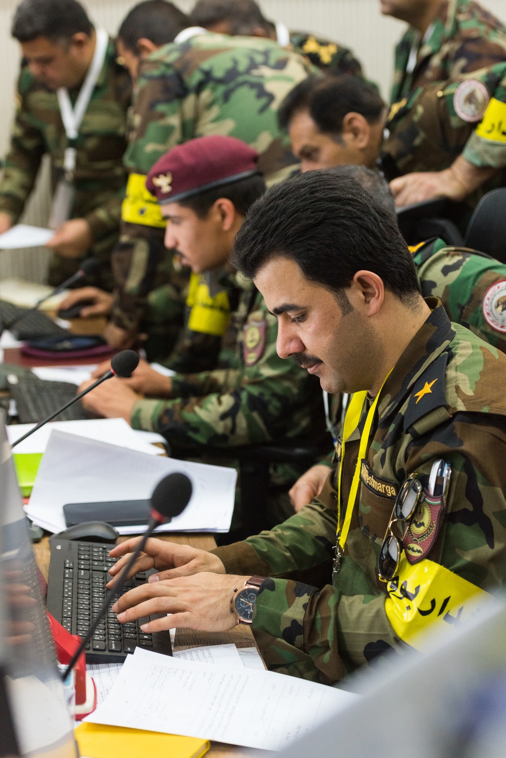Peshmerga 1st Division Conduct Command Post Exercise