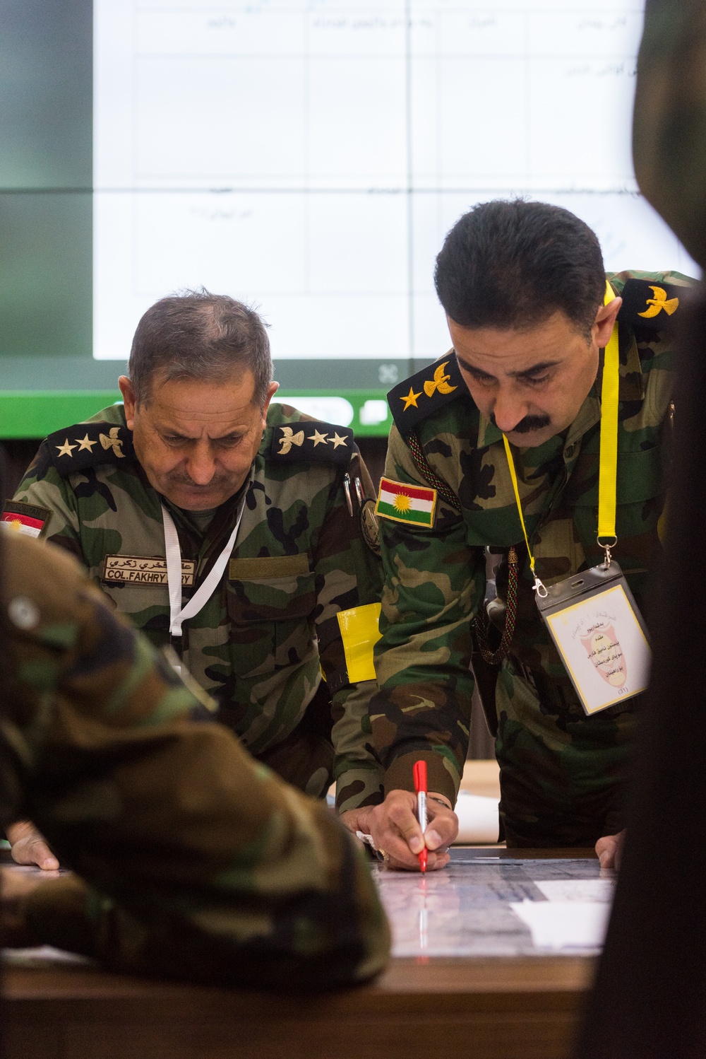 Peshmerga 1st Division Conduct Command Post Exercise