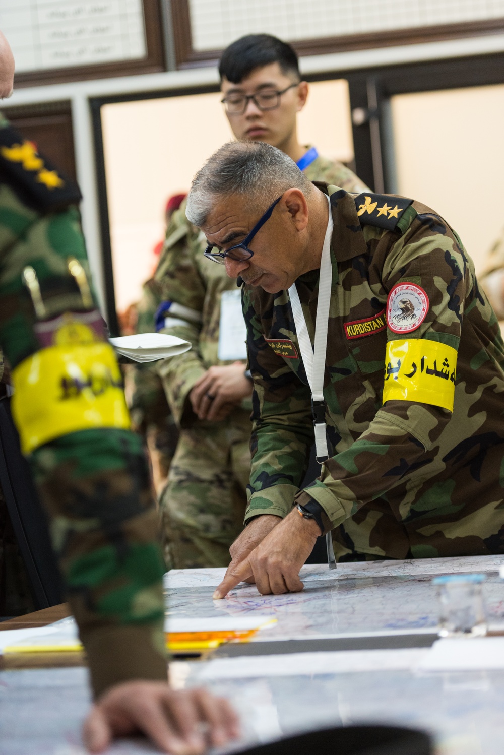Peshmerga 1st Division Conduct Command Post Exercise