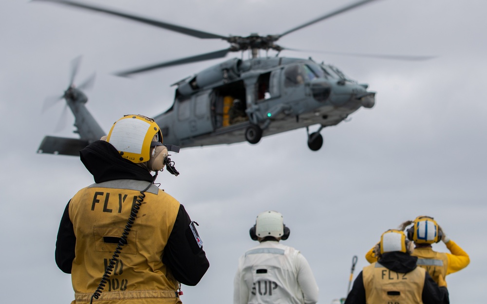 George Washington Conducts Flight Operations