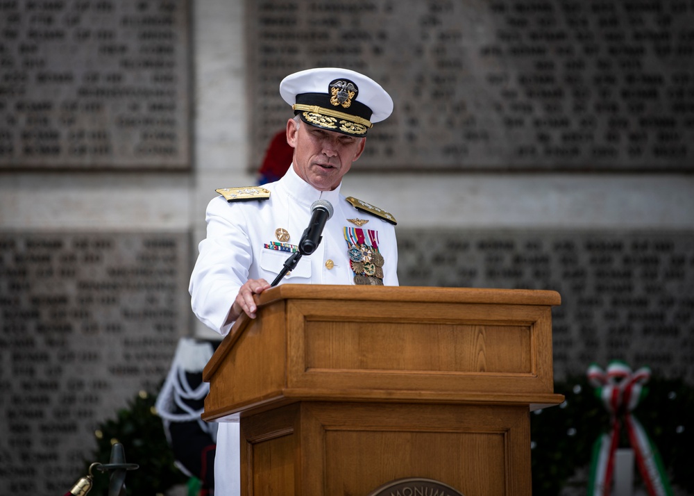 U.S. 6th Fleet attends Memorial Day Ceremony in Florence
