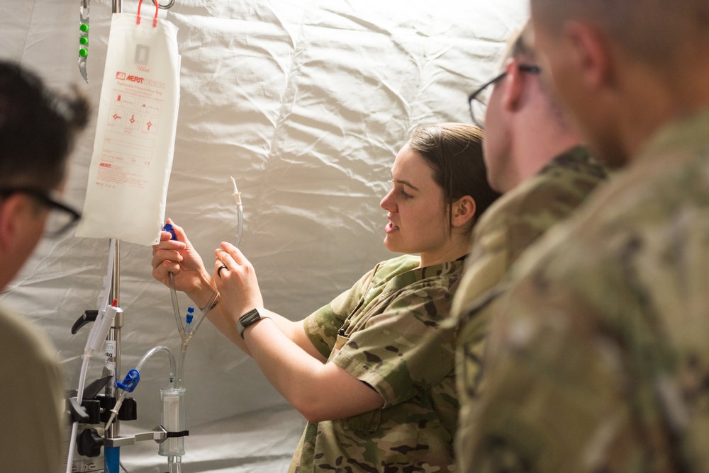 Coalition Members Conduct Trauma Lane Exercises