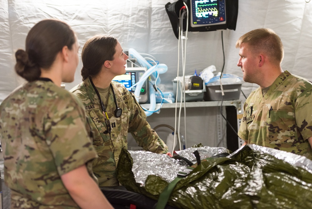 Coalition Members Conduct Trauma Lane Exercises