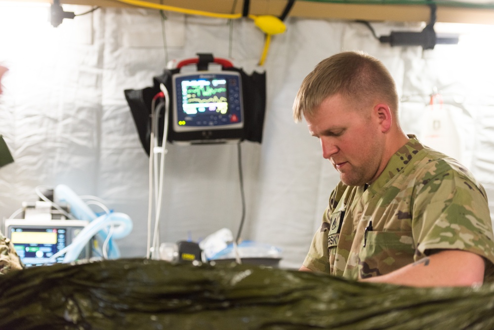 Coalition Members Conduct Trauma Lane Exercises