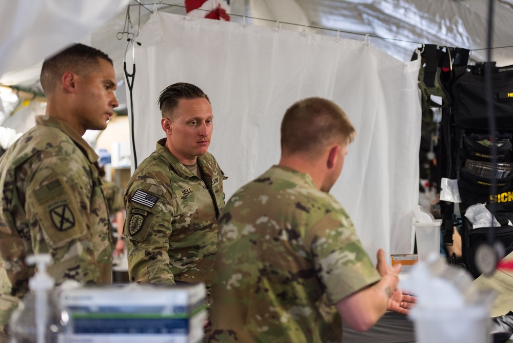 Coalition Members Conduct Trauma Lane Exercises