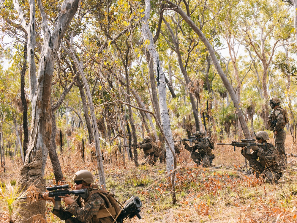 MRF-D 25.3: 2nd Bn., 1st Marines conducts live-fire squad attack range during Predator’s Walk