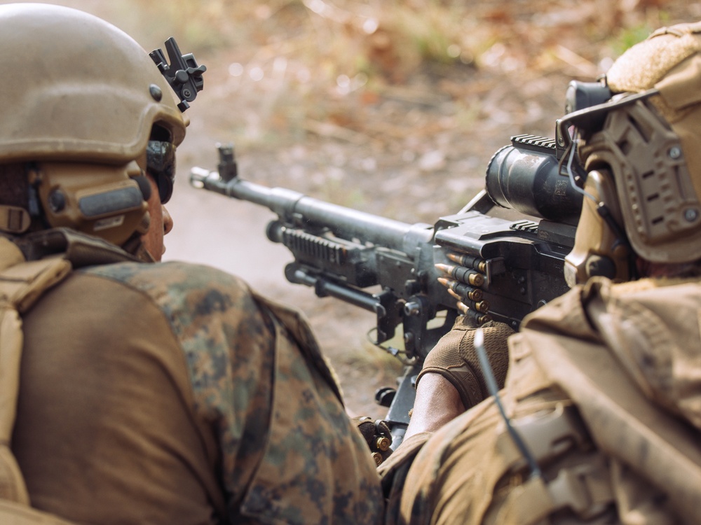 MRF-D 25.3: 2nd Bn., 1st Marines conducts live-fire squad attack range during Predator’s Walk