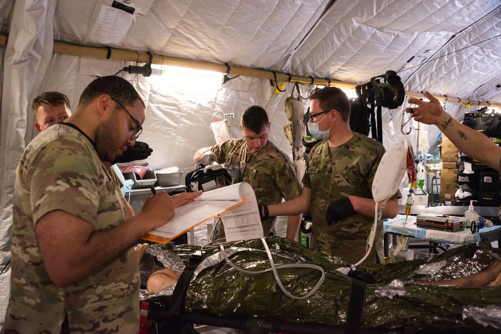 Coalition Members Conduct Trauma Lane Exercises