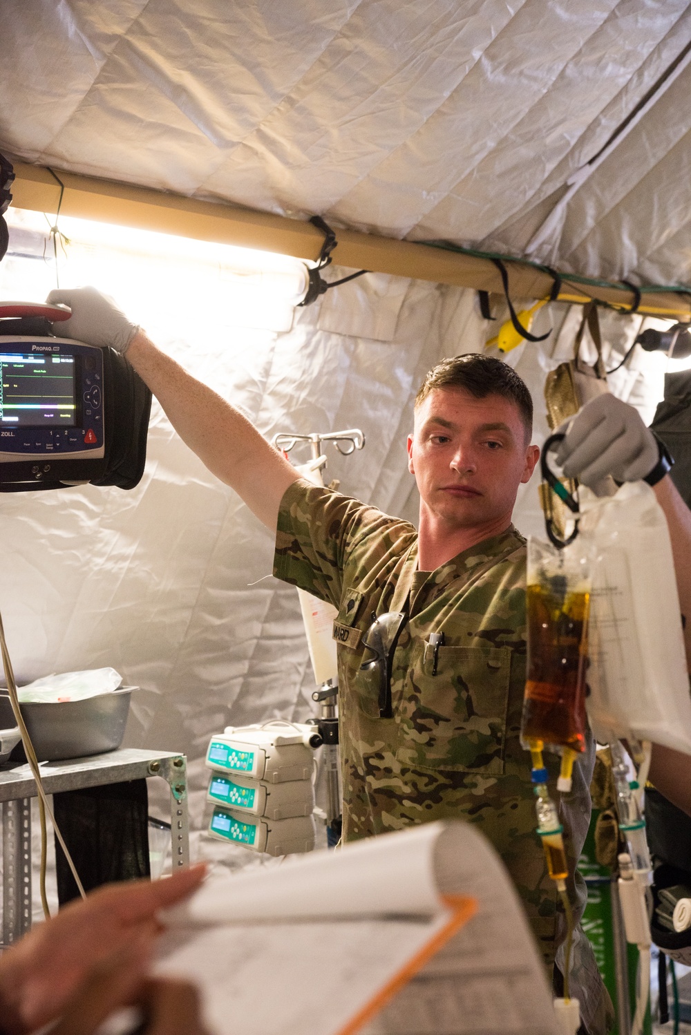 Coalition Members Conduct Trauma Lane Exercises