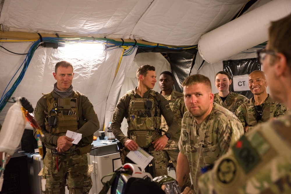 Coalition Members Conduct Trauma Lane Exercises