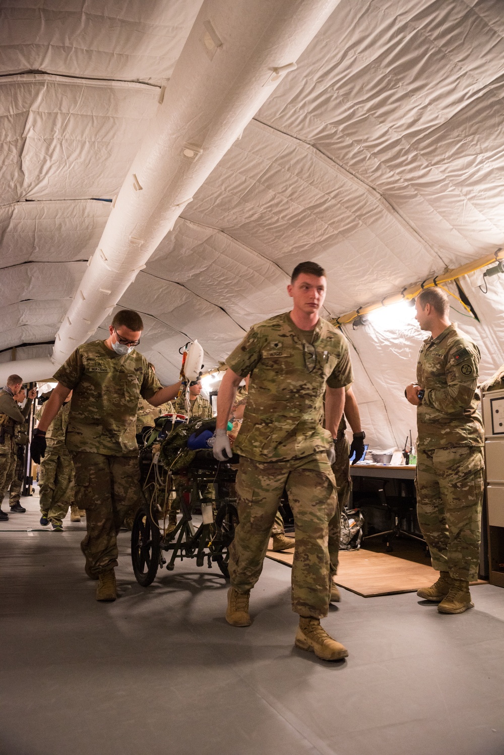 Coalition Members Conduct Trauma Lane Exercises
