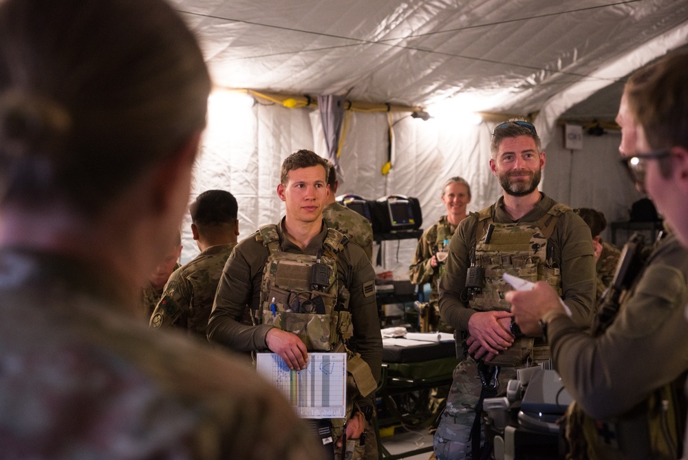 Coalition Members Conduct Trauma Lane Exercises