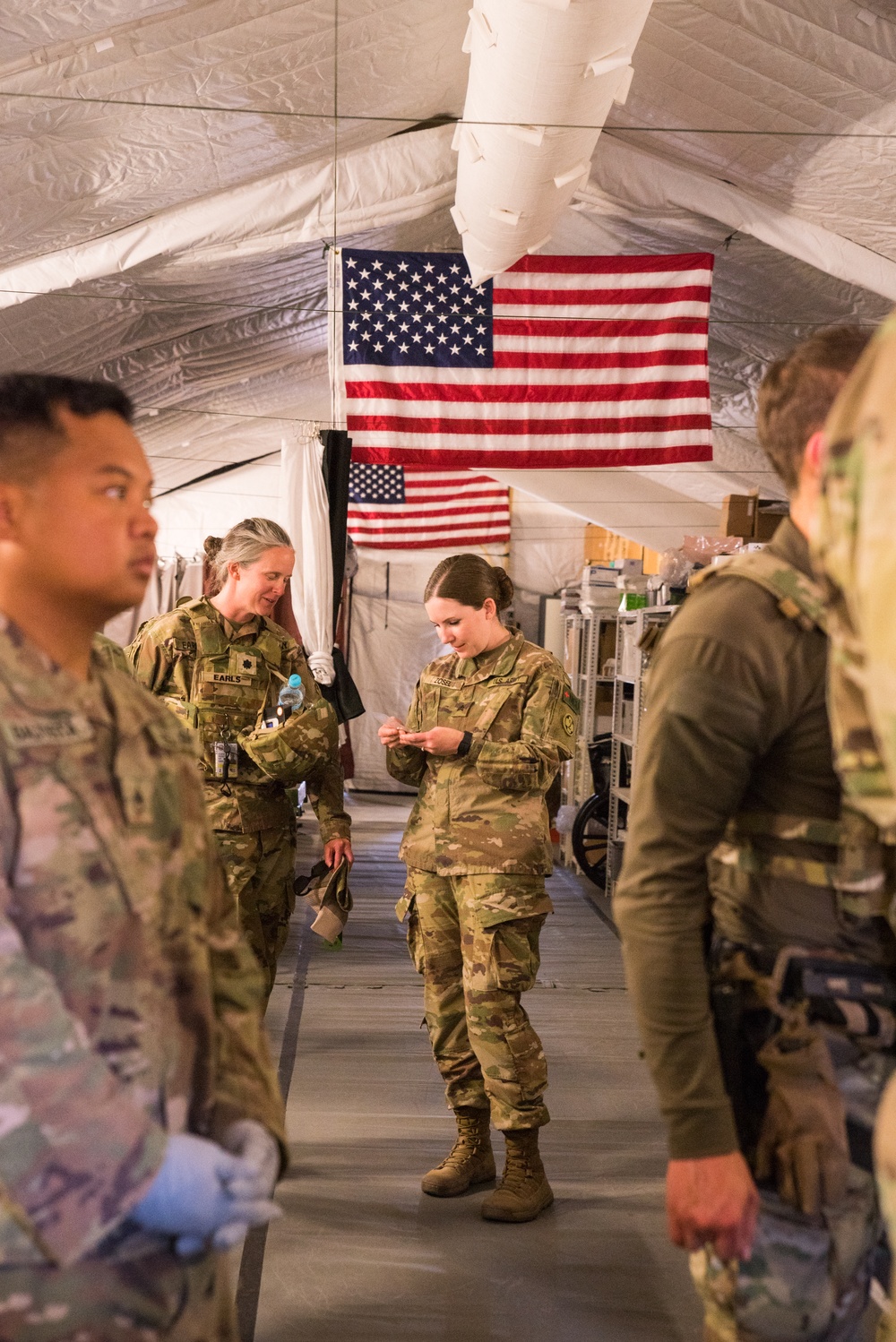 Coalition Members Conduct Trauma Lane Exercises