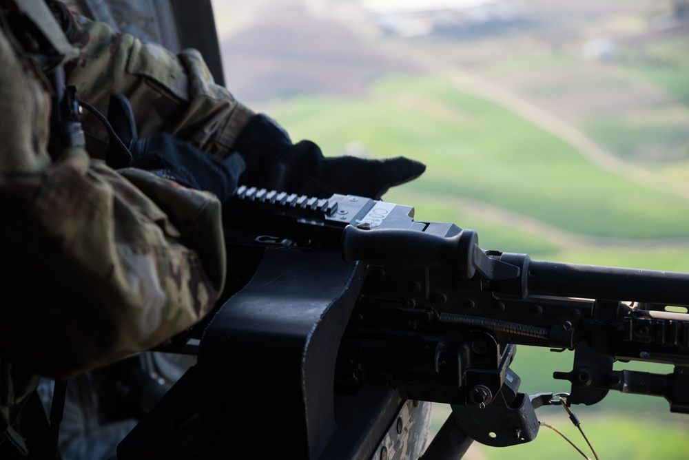 Coalition Forces Conduct Escorted Aerial Movements