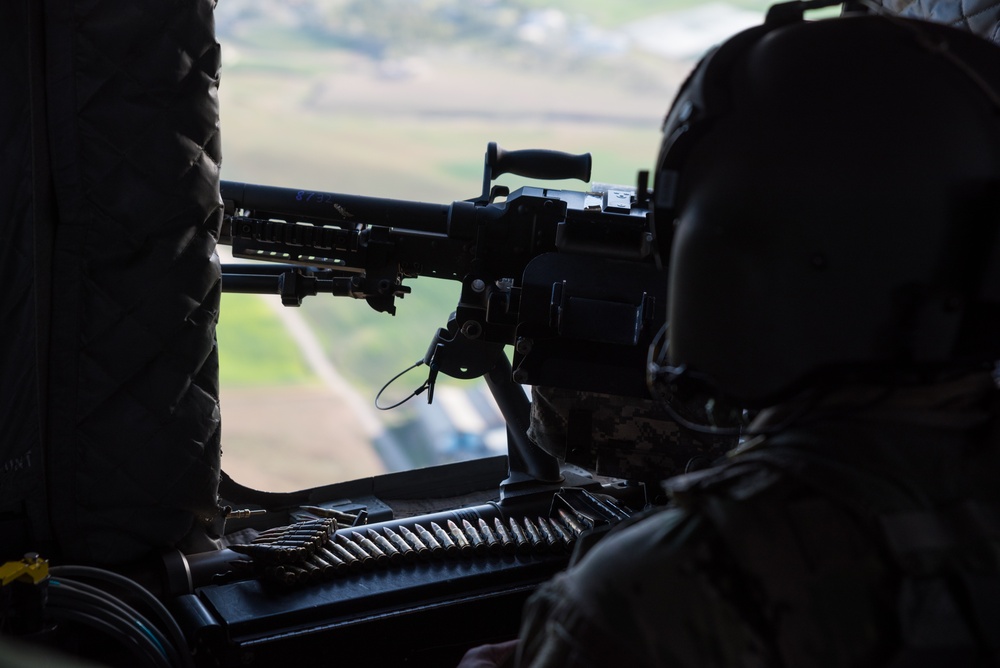 Coalition Forces Conduct Escorted Aerial Movements