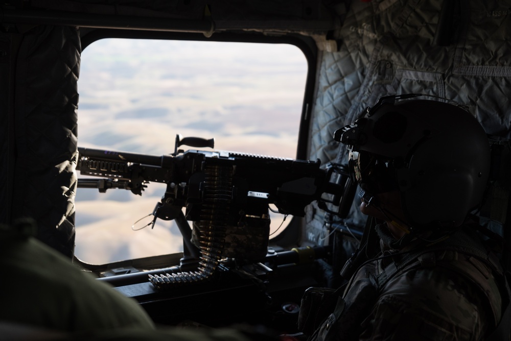 Coalition Forces Conduct Escorted Aerial Movements