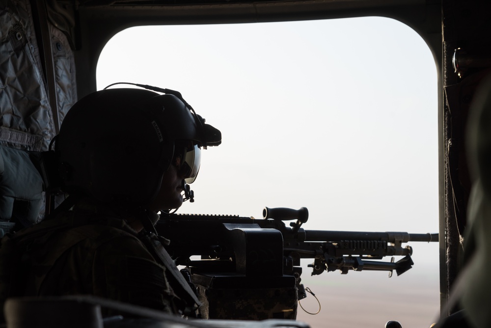 Coalition Forces Conduct Escorted Aerial Movements