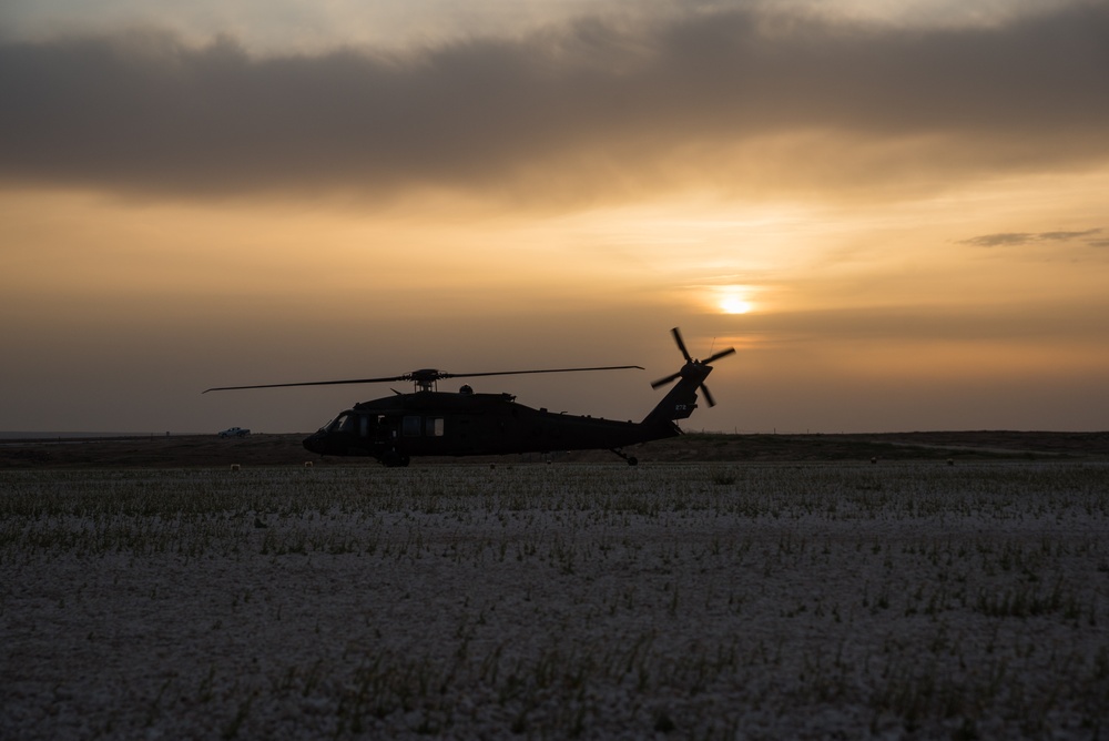 Coalition Forces Conduct Escorted Aerial Movements
