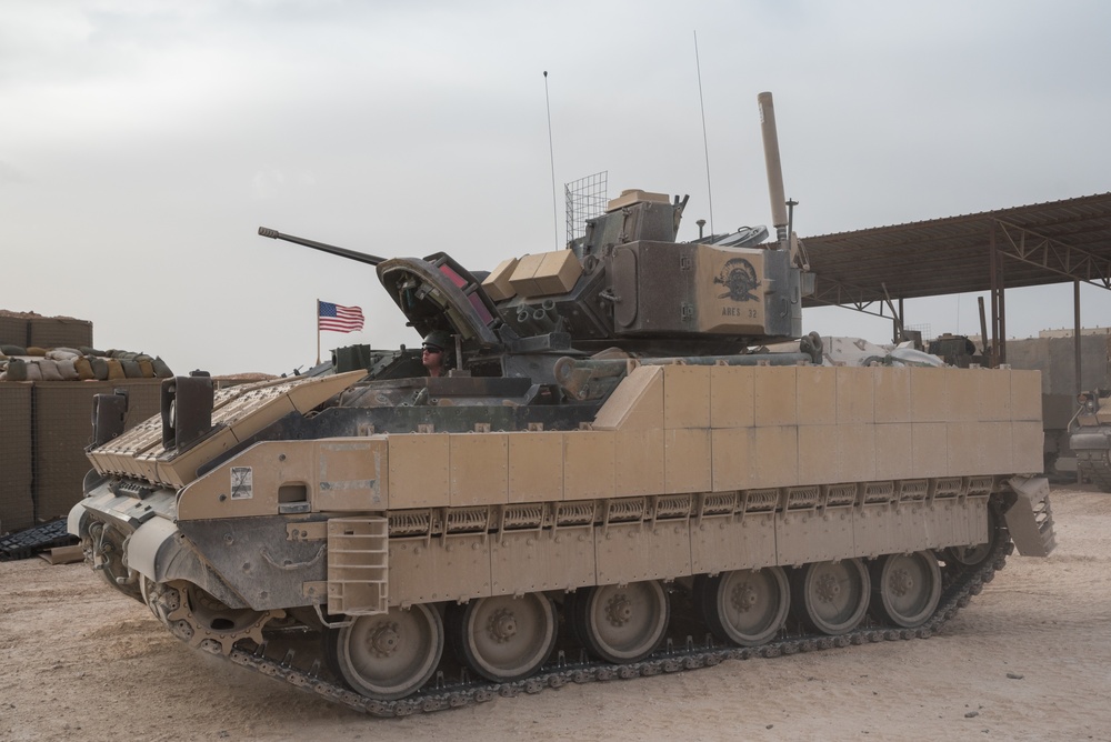 Coalition Forces Maintain Regional Security, Stability with Bradley Fighting Vehicles