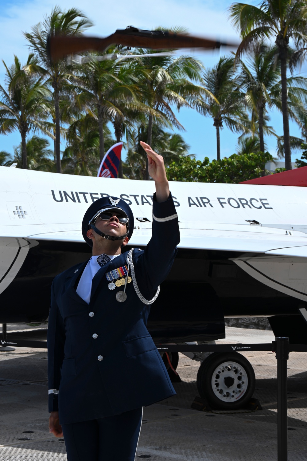 U.S. Air Force Honor Guard Drill Team Honors Fallen Heroes at Air &amp; Sea Show