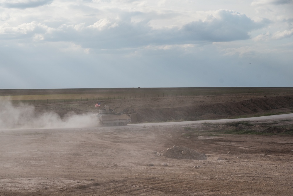 Coalition Forces Maintain Regional Security, Stability with Bradley Fighting Vehicles