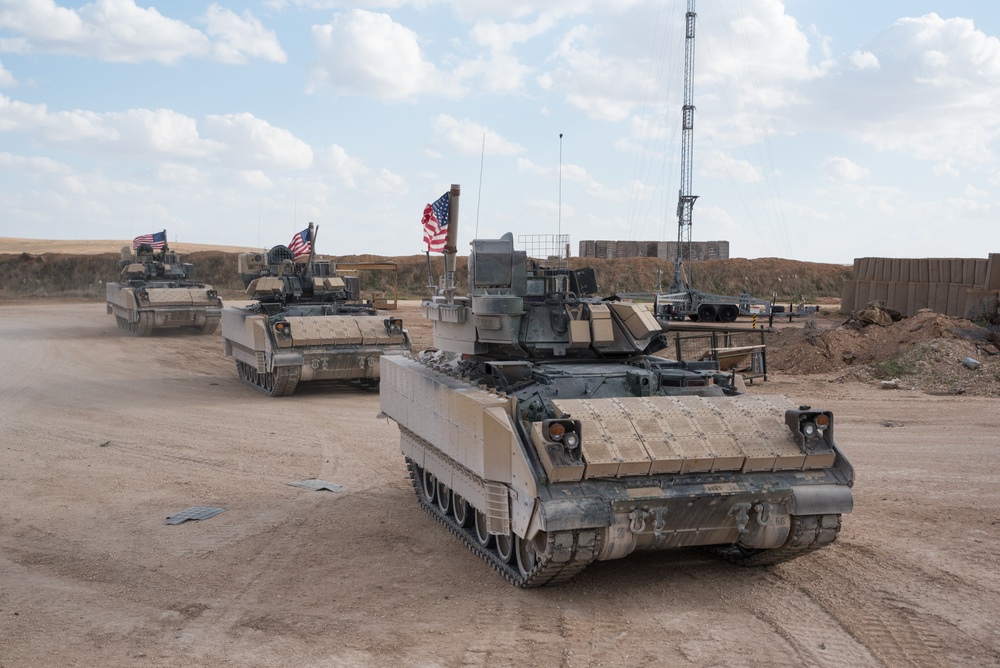 Coalition Forces Maintain Regional Security, Stability with Bradley Fighting Vehicles