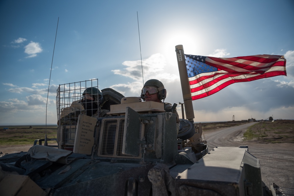 Coalition Forces Maintain Regional Security, Stability with Bradley Fighting Vehicles
