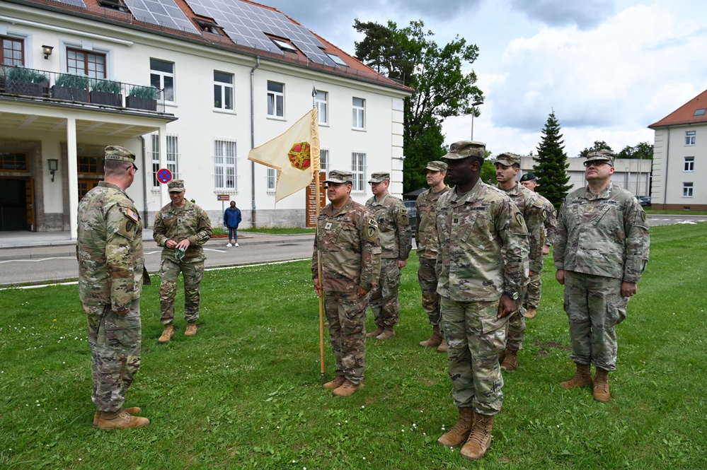 U.S. Army Garrison Stuttgart Headquarters and Headquarters Company receives Safety Excellence Streamer