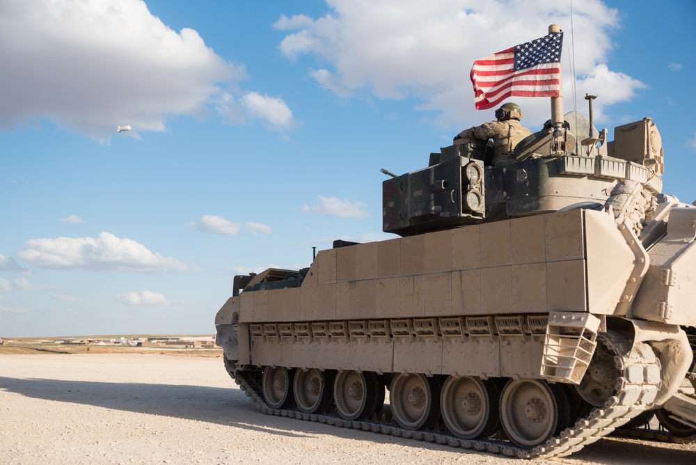 Coalition Forces Maintain Regional Security, Stability with Bradley Fighting Vehicles