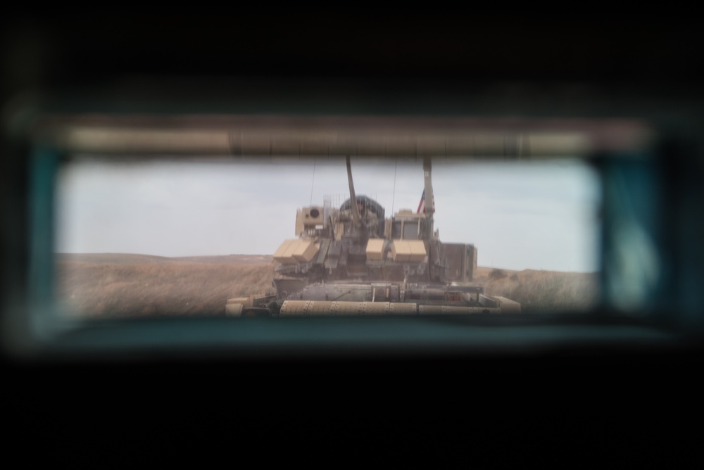 Coalition Forces Maintain Regional Security, Stability with Bradley Fighting Vehicles