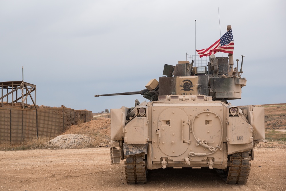 Coalition Forces Maintain Regional Security, Stability with Bradley Fighting Vehicles