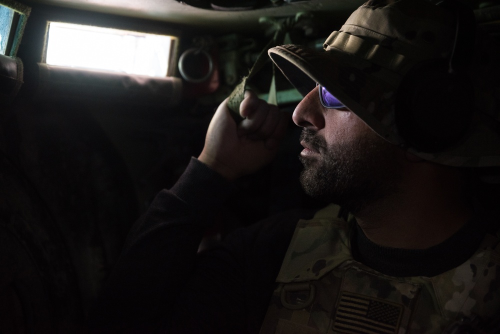Coalition Forces Maintain Regional Security, Stability with Bradley Fighting Vehicles