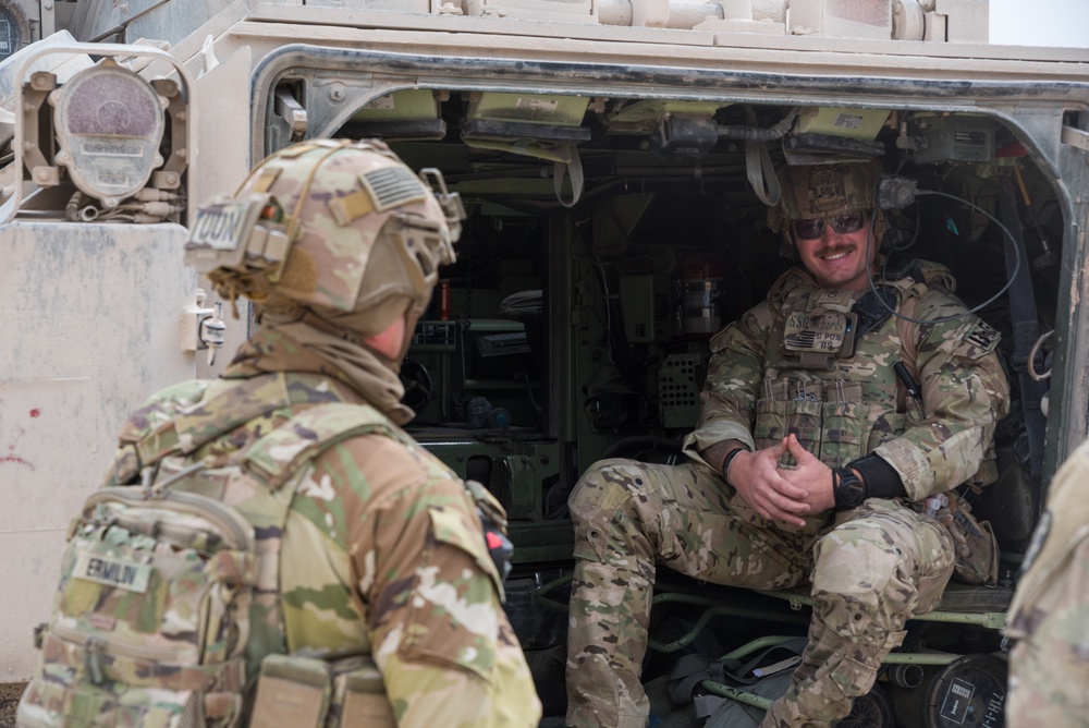 Coalition Forces Maintain Regional Security, Stability with Bradley Fighting Vehicles