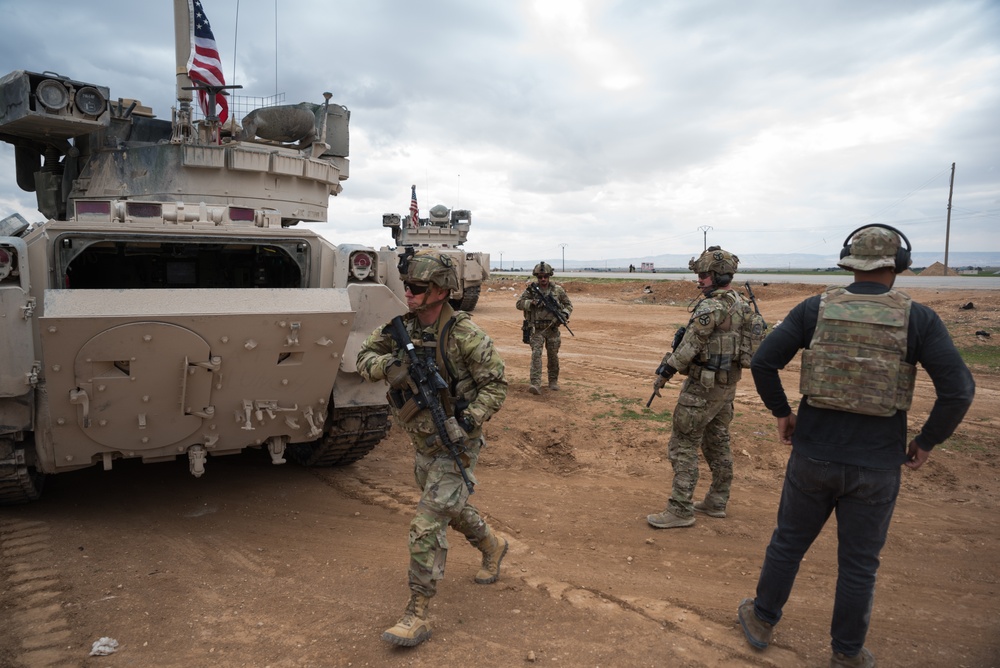 Coalition Forces Maintain Regional Security, Stability with Bradley Fighting Vehicles